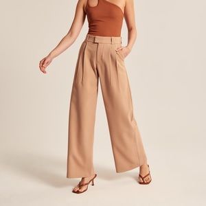 Abercrombie Tailored Relaxed Ultra-Wide Leg Pants XS Short